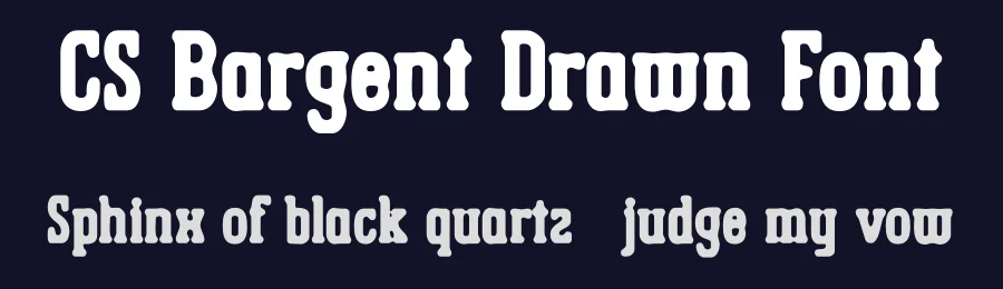 CS Bargent Drawn Font by craftsupplyco — Slab Serif Font — thumbnail 2