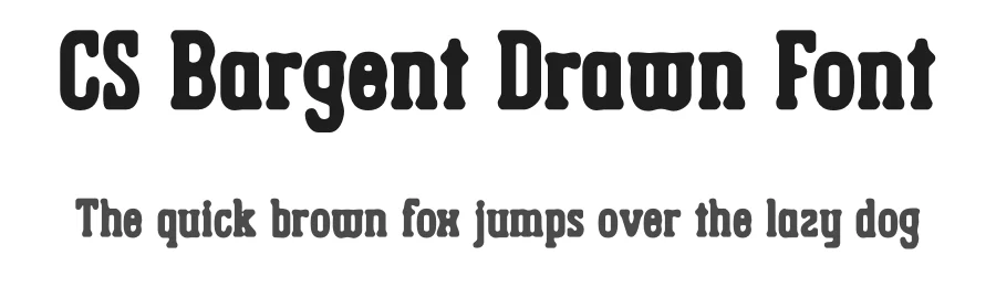 CS Bargent Drawn Font by craftsupplyco — Slab Serif Font