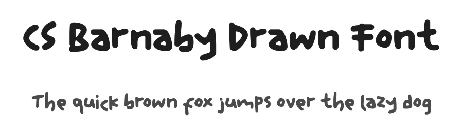 CS Barnaby Drawn Font by craftsupplyco — Script Handwritten Font