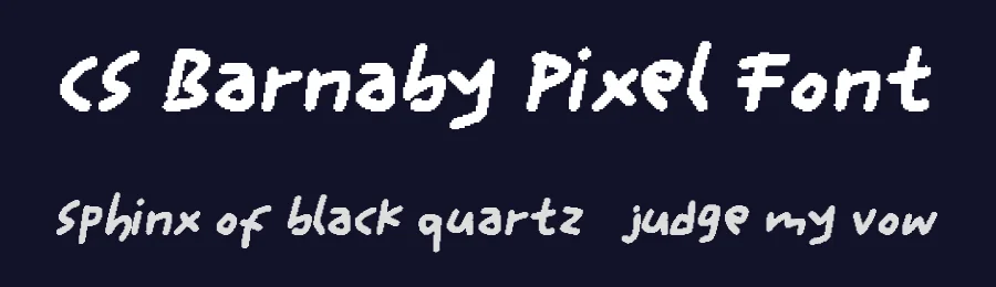 CS Barnaby Pixel Font by craftsupplyco — Display Font — thumbnail 2