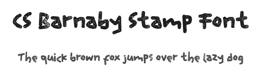 CS Barnaby Stamp Font by craftsupplyco — Display Font