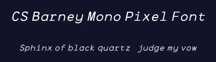 CS Barney Mono Pixel Font by craftsupplyco — Display Font — thumbnail 2