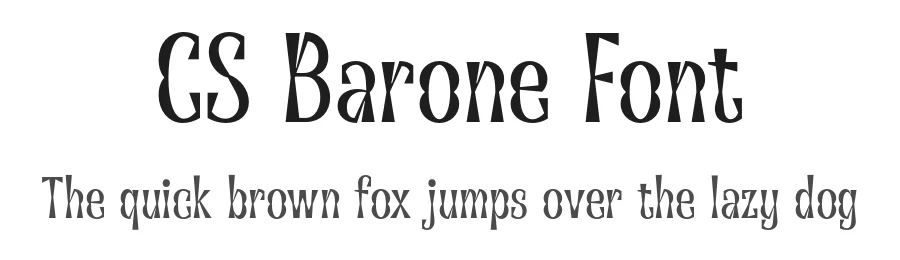 CS Barone Font by craftsupplyco — Display Font