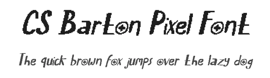 CS Barton Pixel Font by craftsupplyco — Display Font