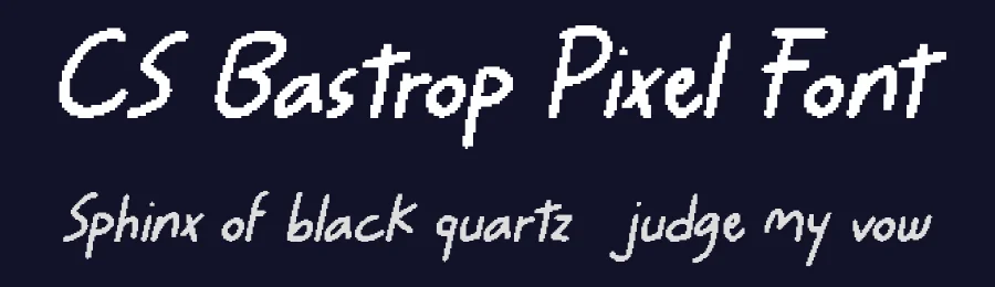 CS Bastrop Pixel Font by craftsupplyco — Display Font — thumbnail 2
