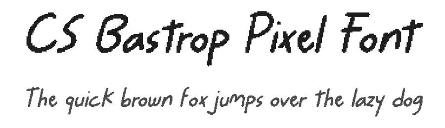 CS Bastrop Pixel Font by craftsupplyco — Display Font