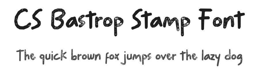 CS Bastrop Stamp Font by craftsupplyco — Script Handwritten Font