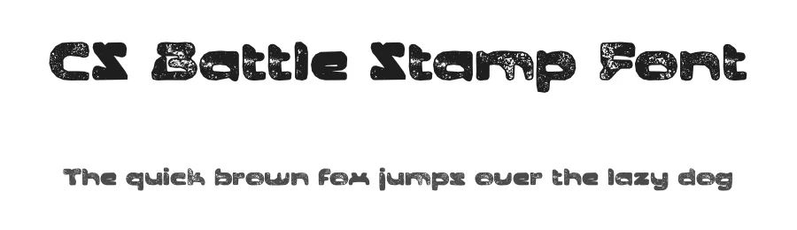 CS Battle Stamp Font by craftsupplyco — Display Font