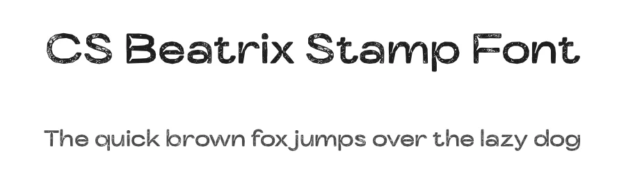 CS Beatrix Stamp Font by craftsupplyco — Sans Serif Font