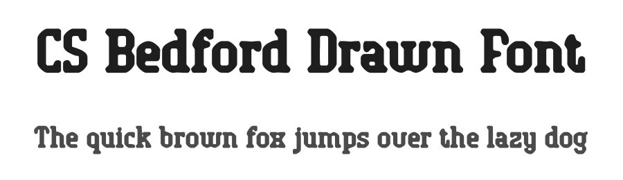 CS Bedford Drawn Font by craftsupplyco — Slab Serif Font