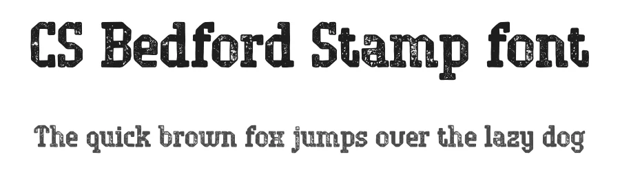 CS Bedford Stamp font by craftsupplyco — Slab Serif Font
