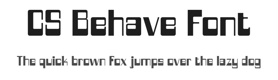 CS Behave Font by craftsupplyco — Display Font