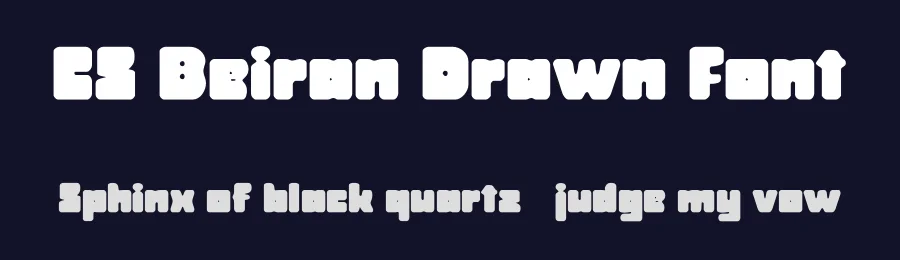 CS Beiran Drawn Font by craftsupplyco — Display Font — thumbnail 2
