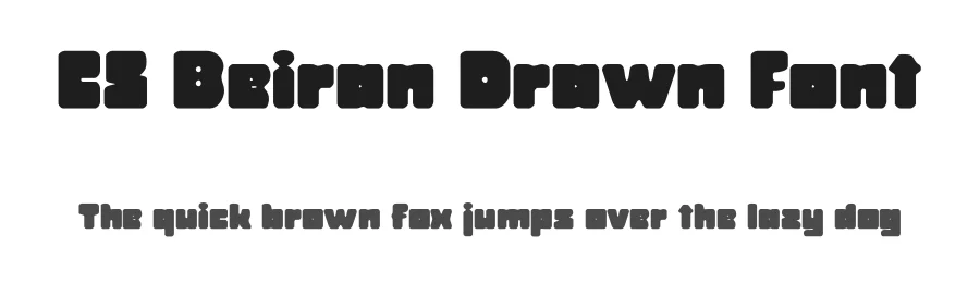 CS Beiran Drawn Font by craftsupplyco — Display Font