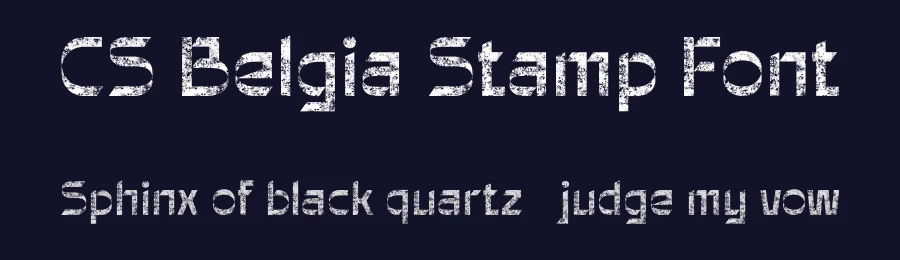 CS Belgia Stamp Font by craftsupplyco — Sans Serif Font — thumbnail 2