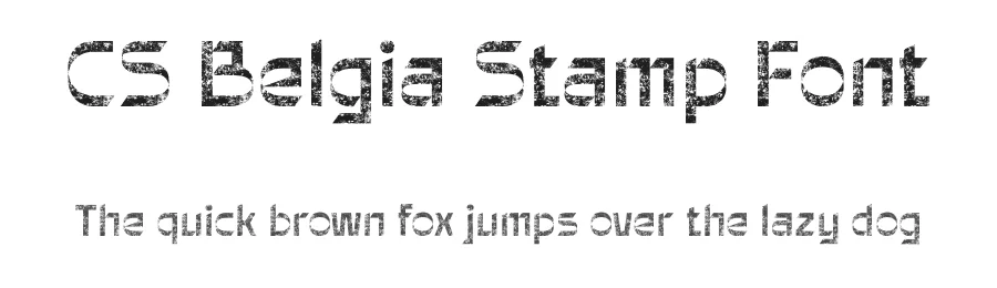 CS Belgia Stamp Font by craftsupplyco — Sans Serif Font