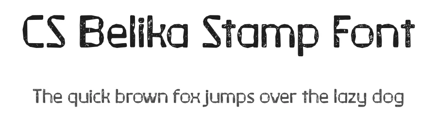 CS Belika Stamp Font by craftsupplyco — Sans Serif Font