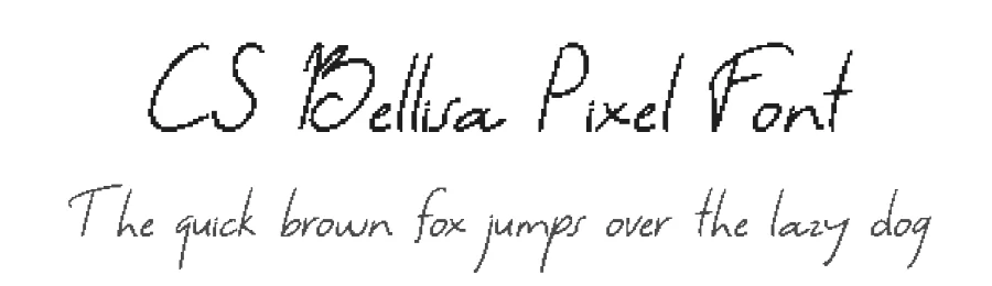 CS Bellisa Pixel Font by craftsupplyco — Display Font