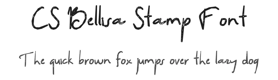 CS Bellisa Stamp Font by craftsupplyco — Script Handwritten Font