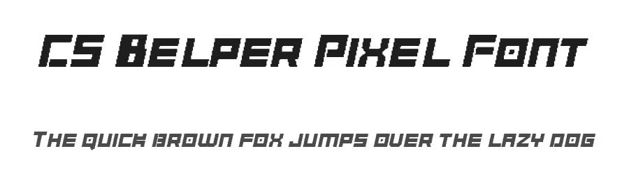 CS Belper Pixel Font by craftsupplyco — Display Font