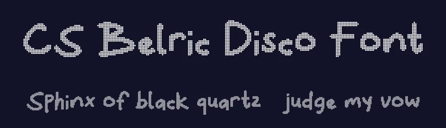 CS Belric Disco Font by craftsupplyco — Display Font — thumbnail 2