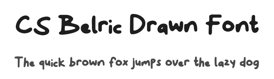CS Belric Drawn Font by craftsupplyco — Script Handwritten Font