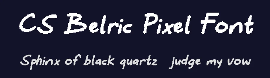 CS Belric Pixel Font by craftsupplyco — Display Font — thumbnail 2