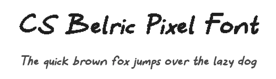 CS Belric Pixel Font by craftsupplyco — Display Font