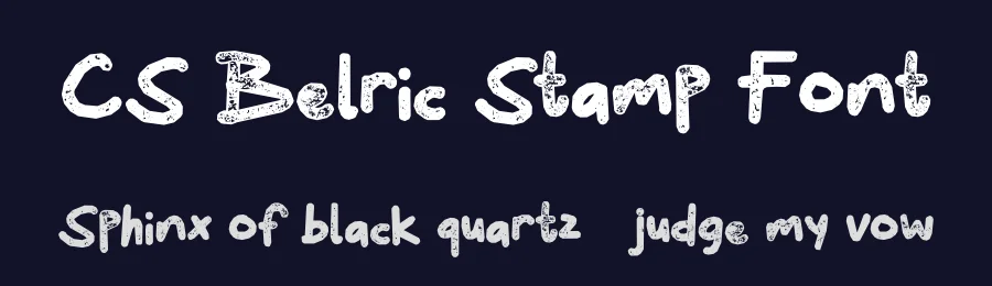 CS Belric Stamp Font by craftsupplyco — Script Handwritten Font — thumbnail 2