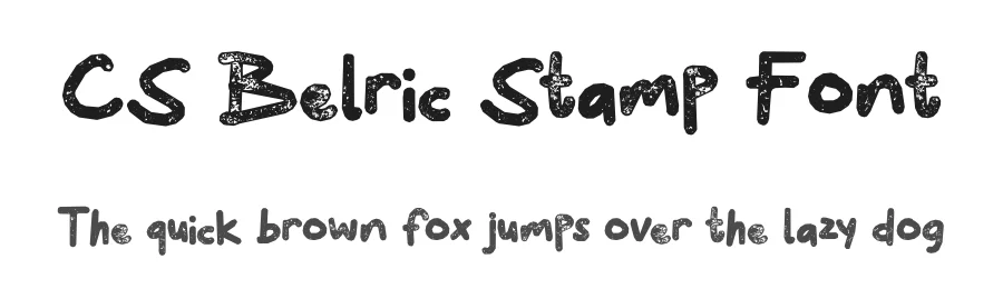 CS Belric Stamp Font by craftsupplyco — Script Handwritten Font