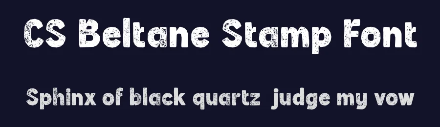 CS Beltane Stamp Font by craftsupplyco — Sans Serif Font — thumbnail 2