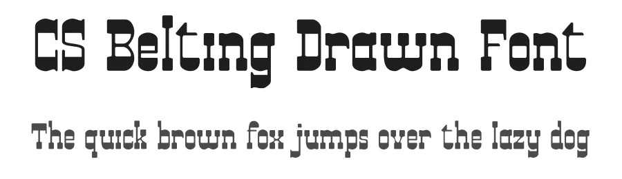 CS Belting Drawn Font by craftsupplyco — Slab Serif Font