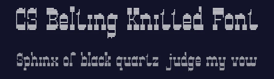 CS Belting Knitted Font by craftsupplyco — Display Font — thumbnail 2