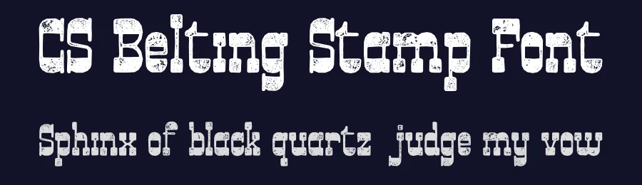 CS Belting Stamp Font by craftsupplyco — Slab Serif Font — thumbnail 2
