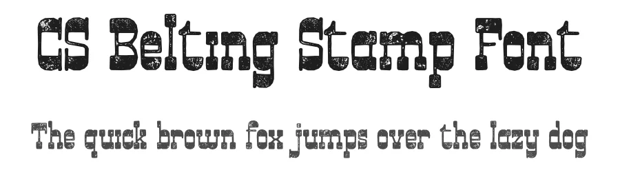 CS Belting Stamp Font by craftsupplyco — Slab Serif Font