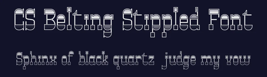 CS Belting Stippled Font by craftsupplyco — Display Font — thumbnail 2
