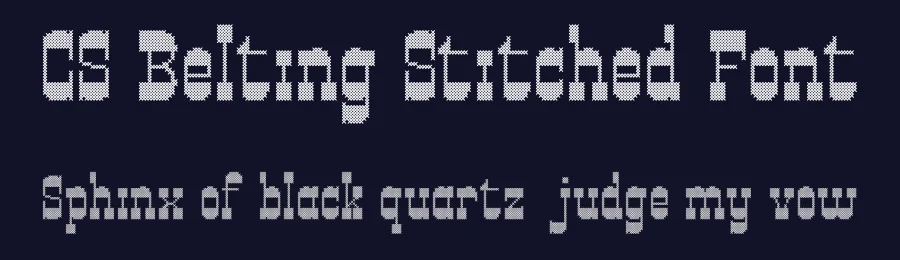 CS Belting Stitched Font by craftsupplyco — Display Font — thumbnail 2