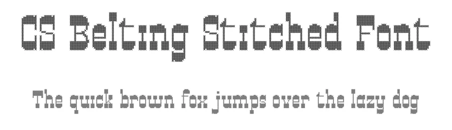 CS Belting Stitched Font by craftsupplyco — Display Font