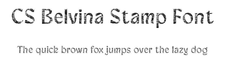 CS Belvina Stamp Font by craftsupplyco — Display Font