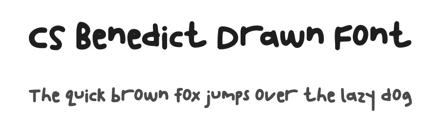 CS Benedict Drawn Font by craftsupplyco — Script Handwritten Font