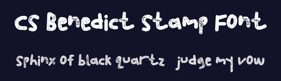 CS Benedict Stamp Font by craftsupplyco — Display Font — thumbnail 2