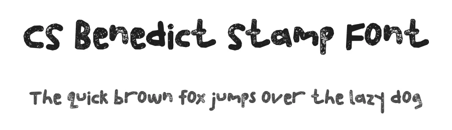 CS Benedict Stamp Font by craftsupplyco — Display Font