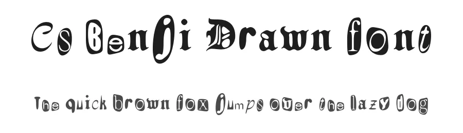 CS Benji Drawn Font by craftsupplyco — Display Font