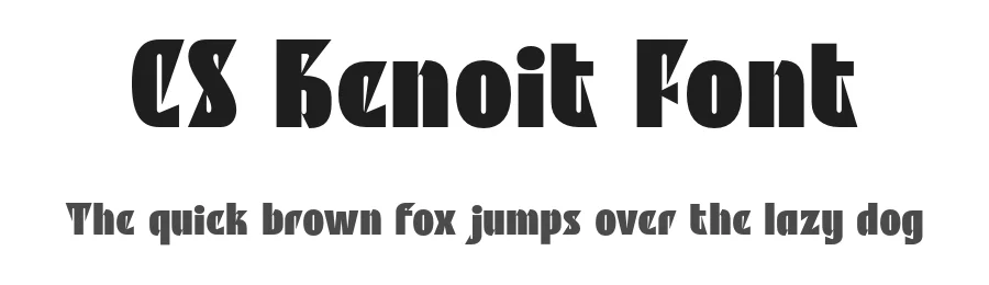 CS Benoit Font by craftsupplyco — Display Font