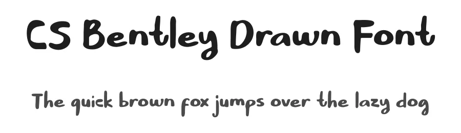 CS Bentley Drawn Font by craftsupplyco — Script Handwritten Font