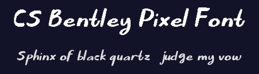 CS Bentley Pixel Font by craftsupplyco — Display Font — thumbnail 2