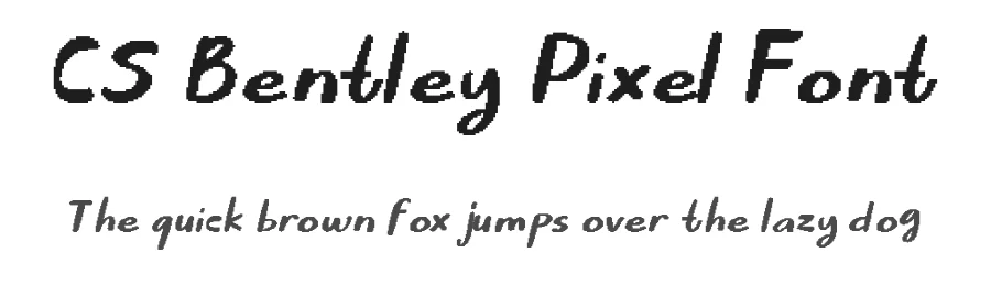 CS Bentley Pixel Font by craftsupplyco — Display Font