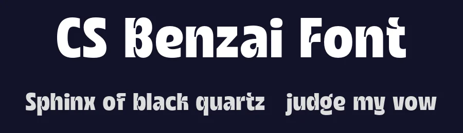 CS Benzai Font by craftsupplyco — Display Font — thumbnail 2
