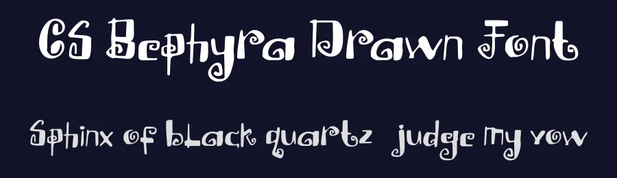 CS Bephyra Drawn Font by craftsupplyco — Display Font — thumbnail 2