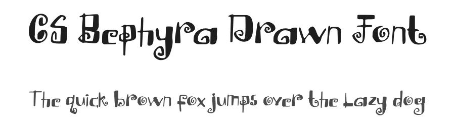 CS Bephyra Drawn Font by craftsupplyco — Display Font